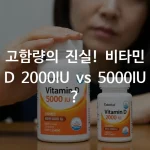 고함량의 진실! 비타민 D 2000IU, 5000IU는 과연 안전할까요?