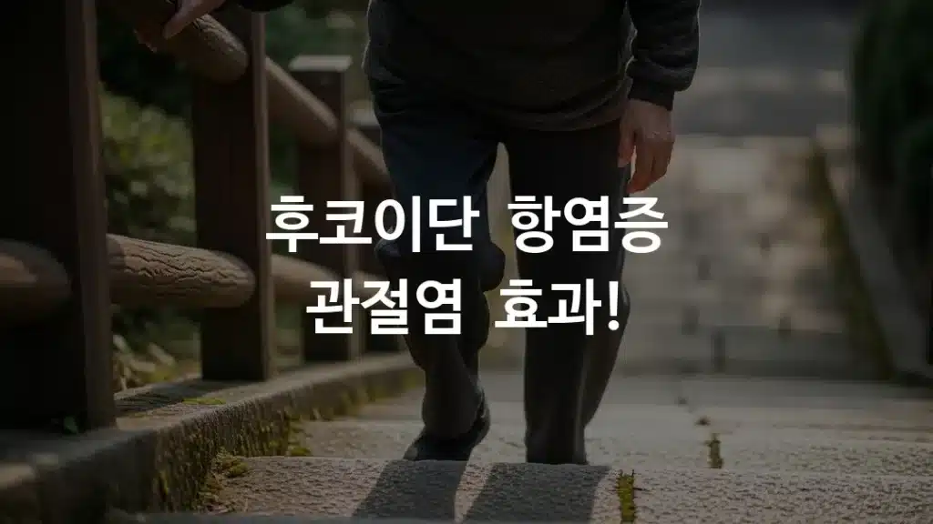 한국인 고령 여성이 계단을 편안하게 오르는 모습,