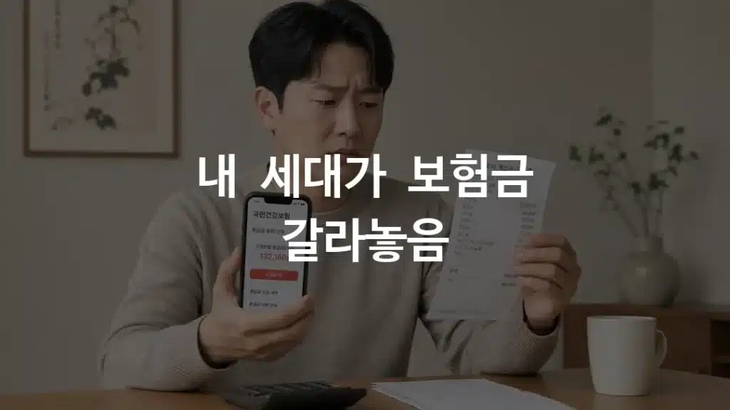 영양주사 실손보험 세대별 자기부담금을 비교하는 모습